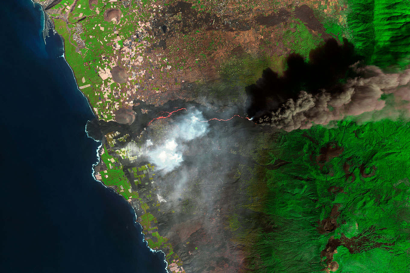 The evolution & impact of cumbre vieja eruption in 2021 GEOSAT