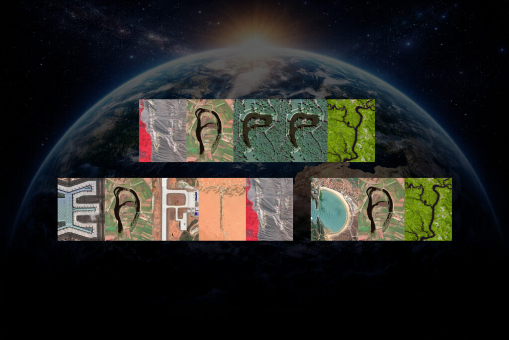 The Satellite Alphabet. 26 Letters Found on Earth from Space.