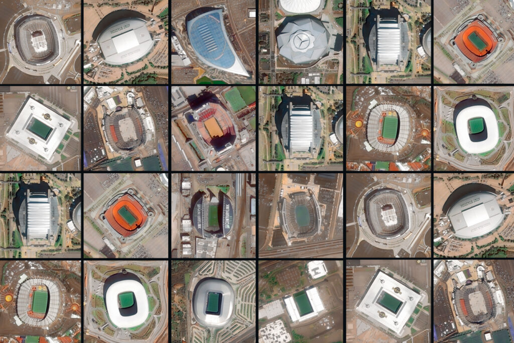 The 2026 World Cup Stadiums, Seen From Space.